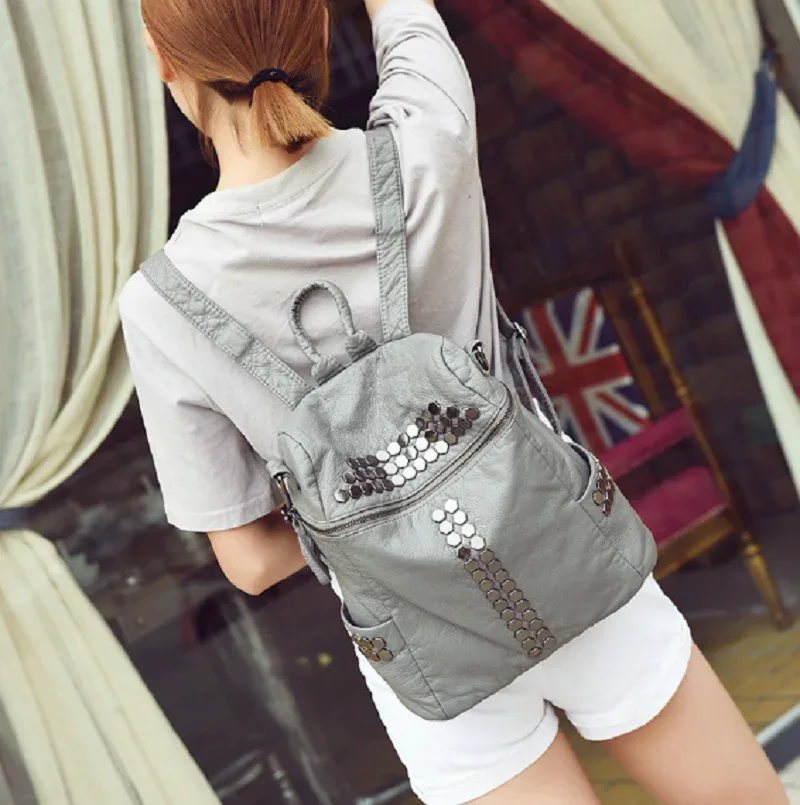 sac à dos multifonctionnel de luxe pour femmes, sacoche en cuir de bonne qualité, sac à bandoulière de voyage à la mode coréenne, nouvelle collection