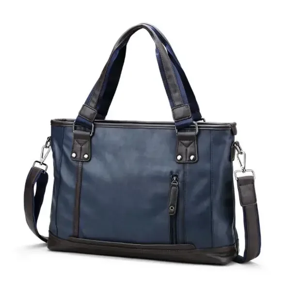 marque design décontracté hommes porte-documents en cuir sac d'affaires vintage voyage hommes sac à bandoulièr
