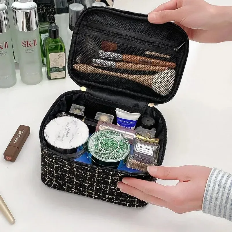 trousse à cosmétiques pour femmes, grande capacité, inspirée par instagram, nouveau style coréen, organisateur de toilette portable