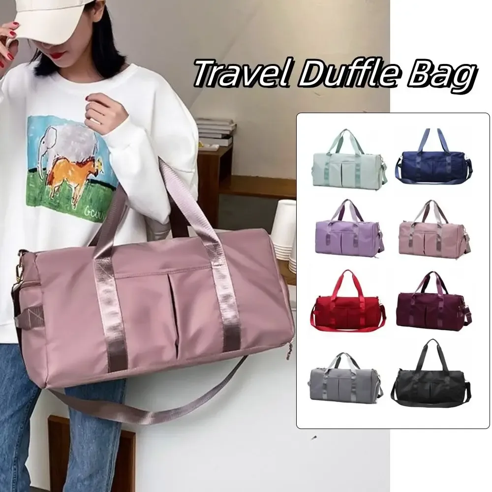 Oxford – sac de voyage pour bagages, sac de sport en Nylon multicouche pour courtes Distance avec compartiment à chaussures, sac à main de grande capacité de couleur unie
