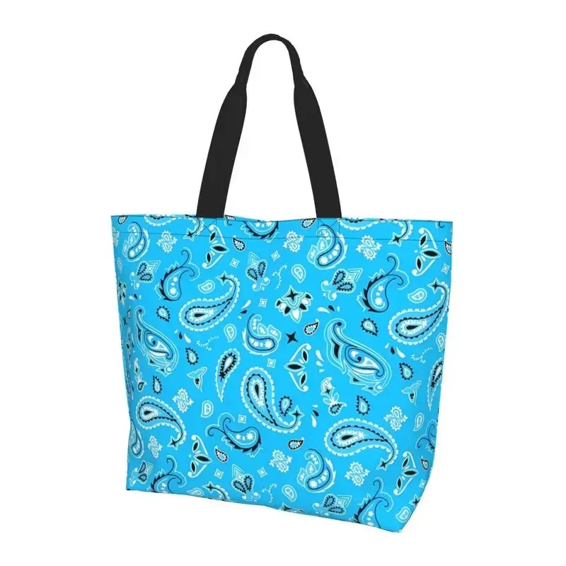 sac fourre-tout blanc à motif paisley coloré noir et rouge, grande capacité, sac à bandoulière, sacs à main pour femmes, sacs de courses