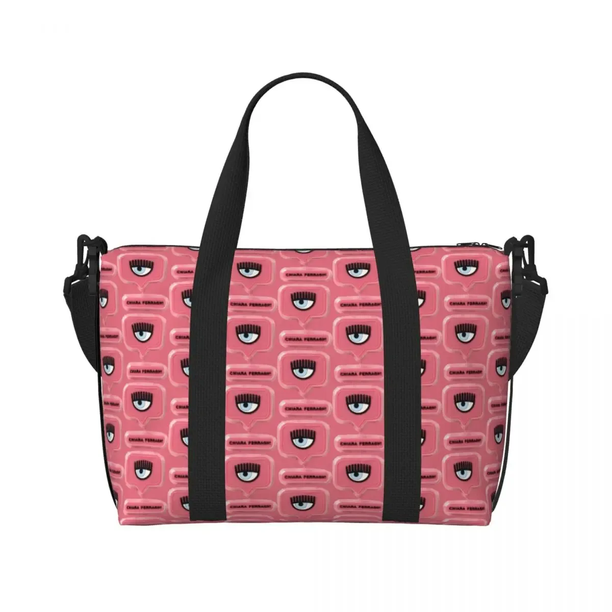 mode personnalisée yeux chauds f-erragnis c-chiaras sac fourre-tout de plage femmes grand compartiment plage salle de sport sacs de voyage