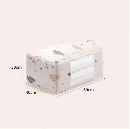 sac de rangement pour vêtements de grande capacité, évalué avec poignée renforcée, adapté aux couvertures, literie pliable avec fermeture éclair robuste