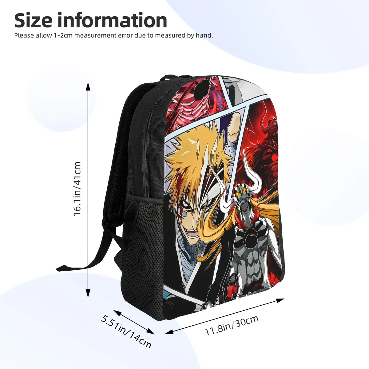 sac à dos finalgetsuga new school year bleach pour femmes, 1 pièce