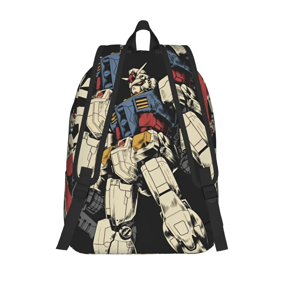 sac à dos gundam, sac à dos streetwear avec robot de dessin animé, sacs d'école unisexes, grands sacs de voyage, sac à dos design