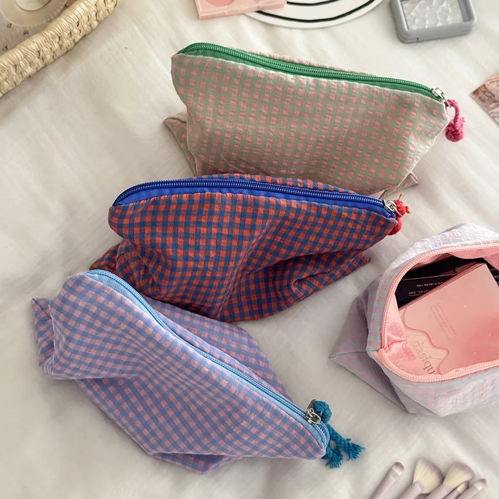 sac à main à cosmétiques en maille simple pour femmes, pochette de grande capacité, organisateur de voyage, sac de maquillage, mini rouge à lèvres, sac de rangement de maquillage
