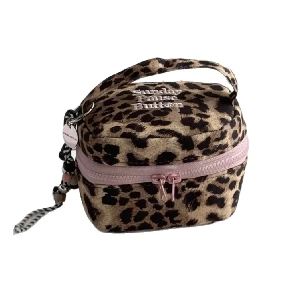 sac de maquillage matelassé matelassé à imprimé de fleurs, sac à main de rangement, trousse de toilette, poudres cosmétiques, grand sac de voyage, 1pc