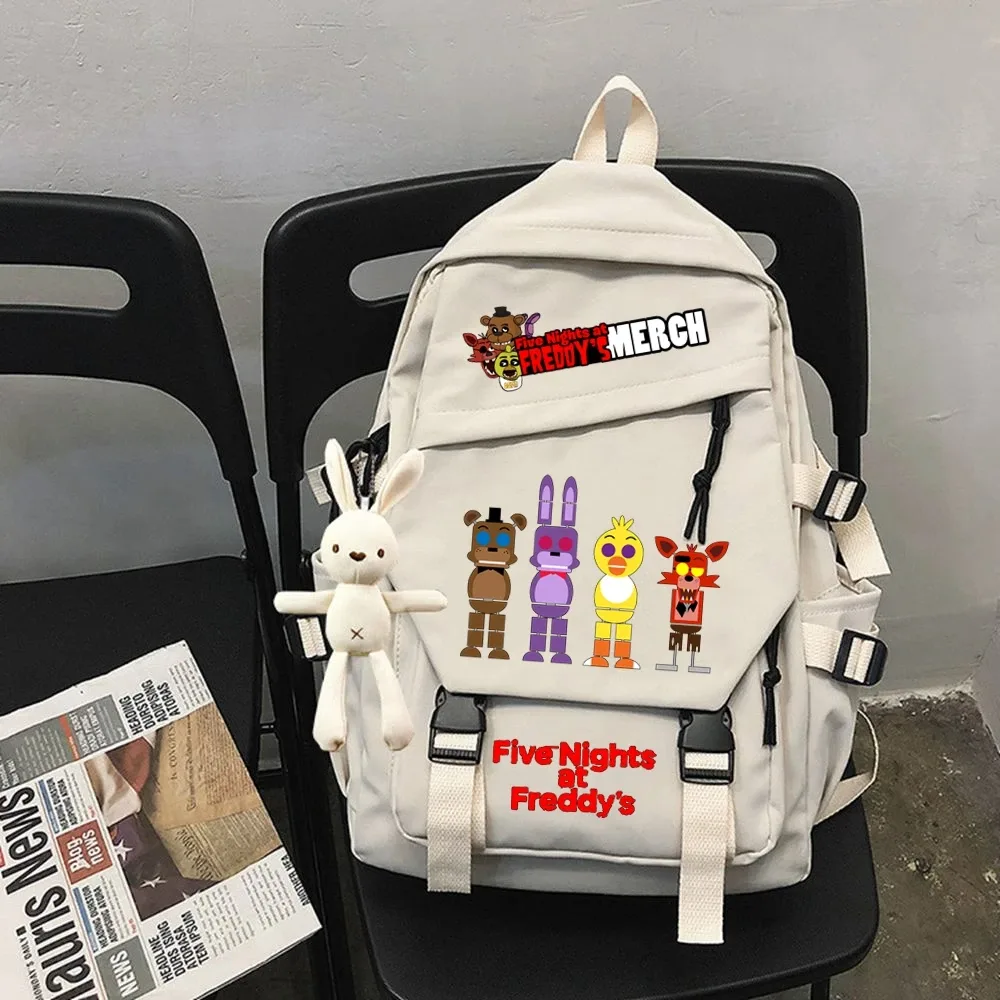 fnaf-sac à dos d'école décontracté pour enfant et adolescent, cadeau mochila