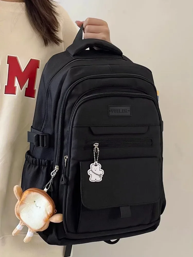 sac à dos de grande capacité pour lycée de style japonais, sacs d'école pour lycéens, sacs à dos pour ordinateur portable simples et polyvalents