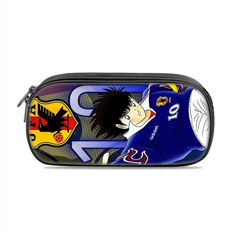 trousse à crayons captain tsubasa, polyvalente, motif dessin animé, grande capacité, article populaire, meilleur cadeau pour garçon ou fille pour les anniversaires à l'école