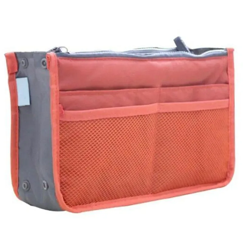 organisateur insérer sac femmes nylon voyage insérer organisateur sac à main sac à main grande doublure dame maquillage cosmétique sac pas cher femme fourre-tout
