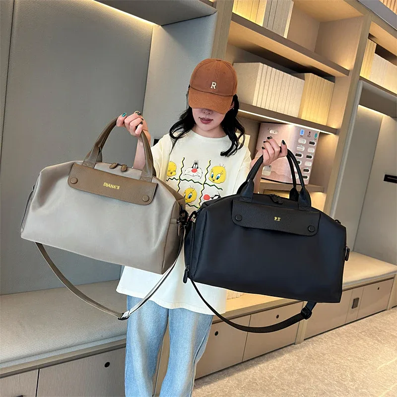 sac de voyage en toile grande capacité personnalisable avec nom, sac de rangement pour voyage d'affaires, sac bandoulière personnalisé, sac fourre-tout pour bagages