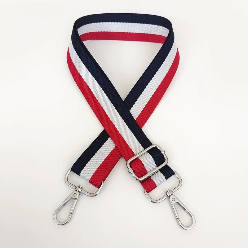 nouveau sac à bandoulière accessoires coloré polyvalent simple épaule portée oblique sac large étendu sangle rayée réglable