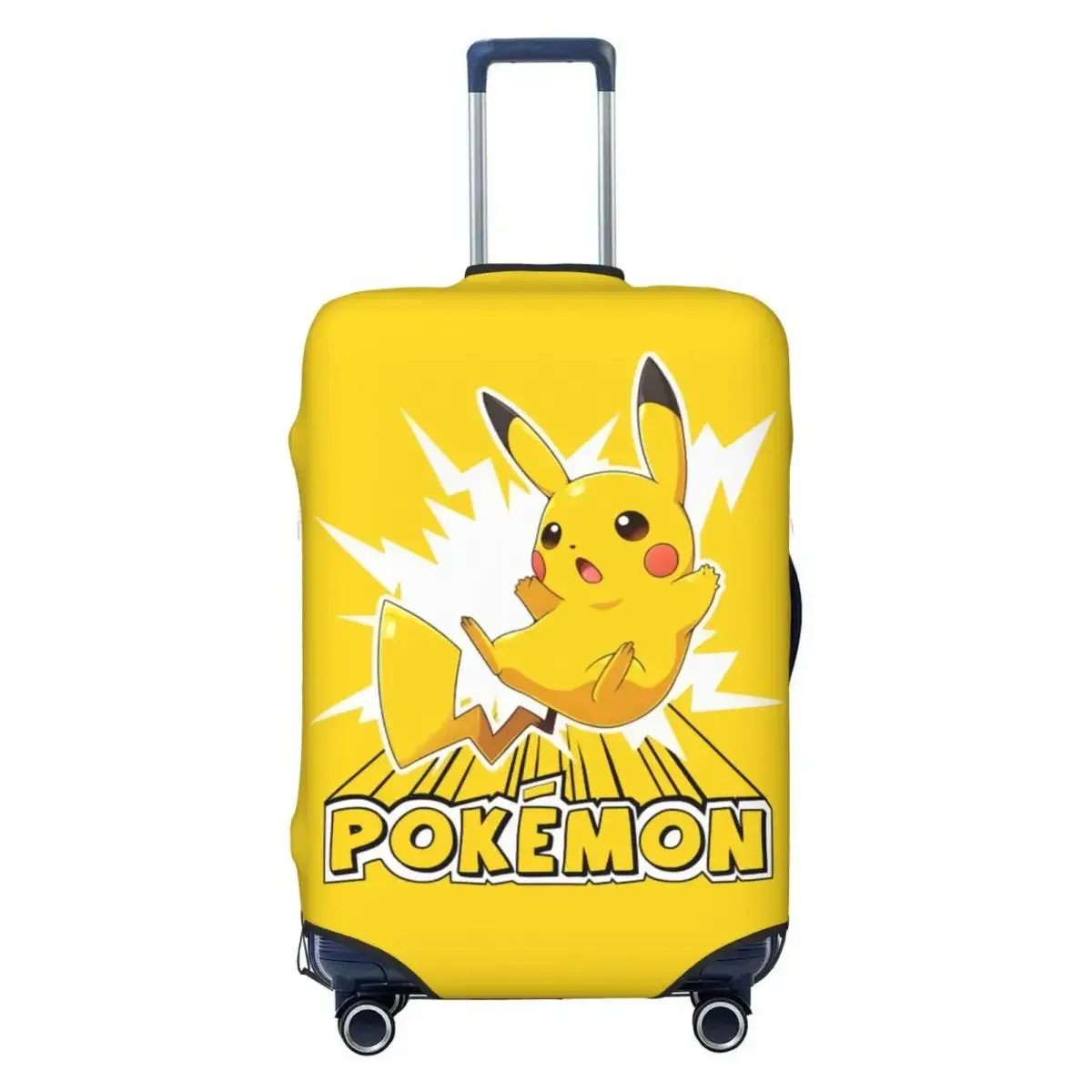 housse de bagage de voyage tendance, design p-pikachizer, élastique, convient aux valises de 18 à 32 pouces, anti-rayures, anti-poussière, lavable