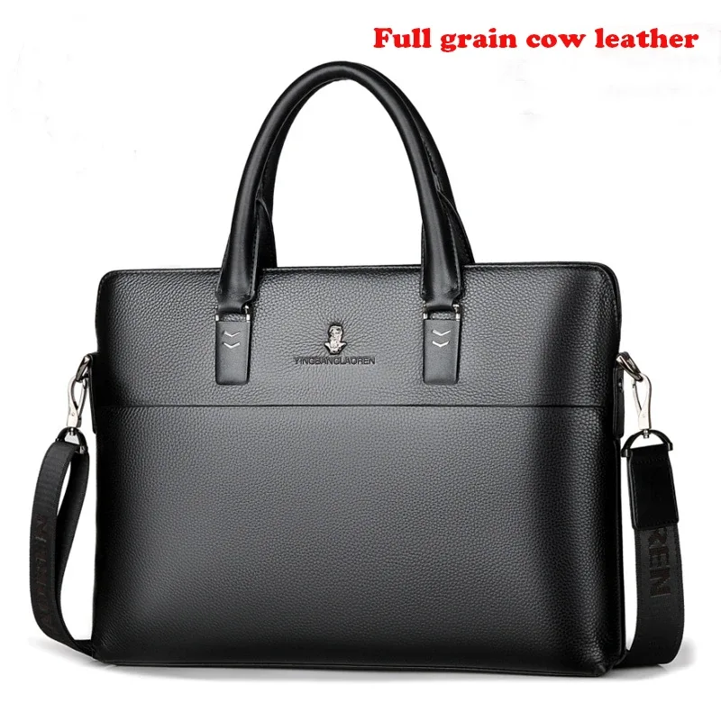 sac à bandoulière 2026 en cuir véritable pour homme, style horizontal, sac à dos pour homme, sacoche d'affaires en cuir pour documents