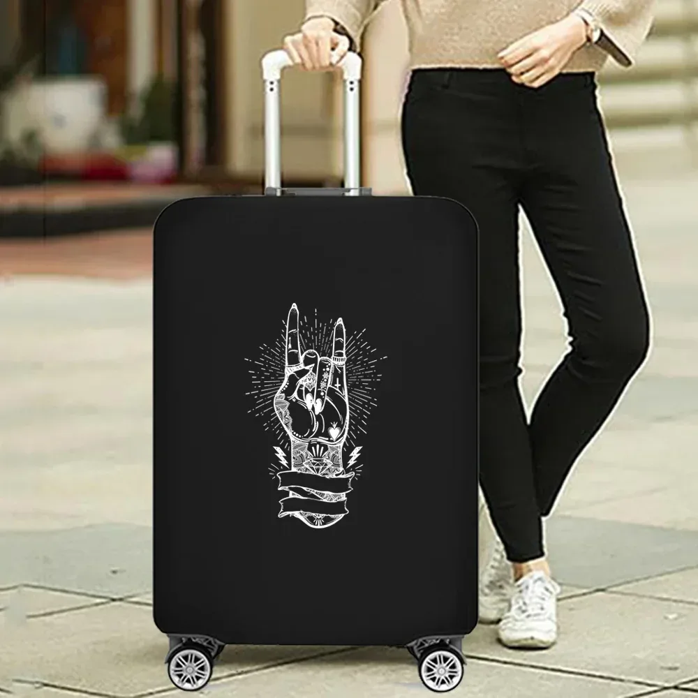 housse de valise essentielle de voyage à la mode, impression drôle pour accessoires de voyage de 18 à 32 pouces, sac de protection pour bagages à roulettes