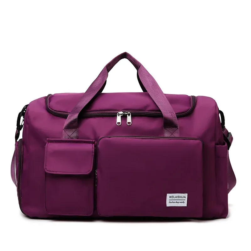 sac de voyage de grande capacité, sac à main portable à fermeture éclair pour le sport, sac de nuit multifonctionnel unisexe pour le 03