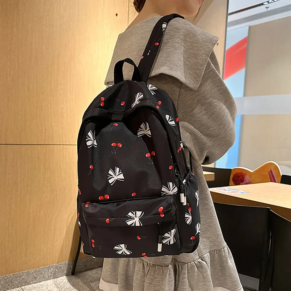 sac à dos décontracté pour femmes, imprimé floral, polyvalent, sangle réglable, sac à dos mignon pour étudiantes, sac à dos pour pique-nique et camping en plein air