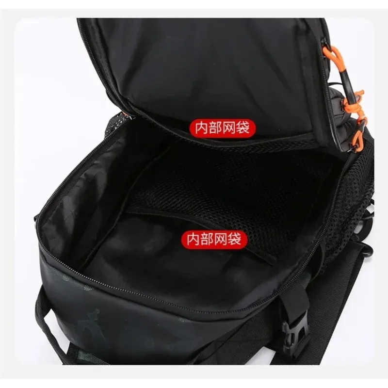 équipement de pêche double épaule bandoulière vélo sport sac à dos étanche camouflage tactique poitrine sac luya sacs