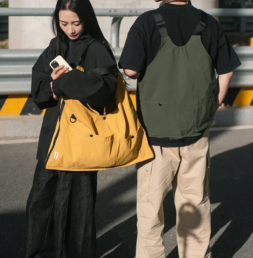 2026 nouveau Style à la mode marque vêtements de travail double usage sac à bandoulière multi-poches grande capacité Convertible sac à dos personnalité mochilas
