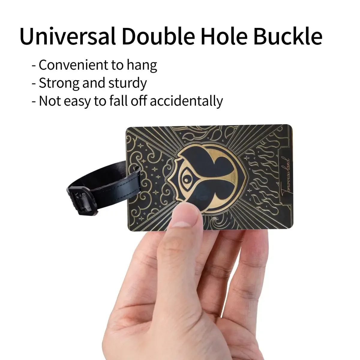tomorrowland-étiquette de bagage personnalisée, protection de la vie privée, danse électronique belge, festival de musique, étiquettes de bagage, sac attro, valise