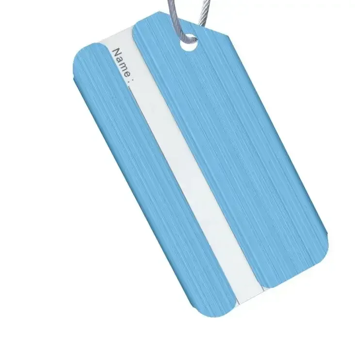 nouvelle mode étiquettes de bagages en alliage d'aluminium femmes hommes bagages de voyage valise nom porte-étiquette accessoires de voyage