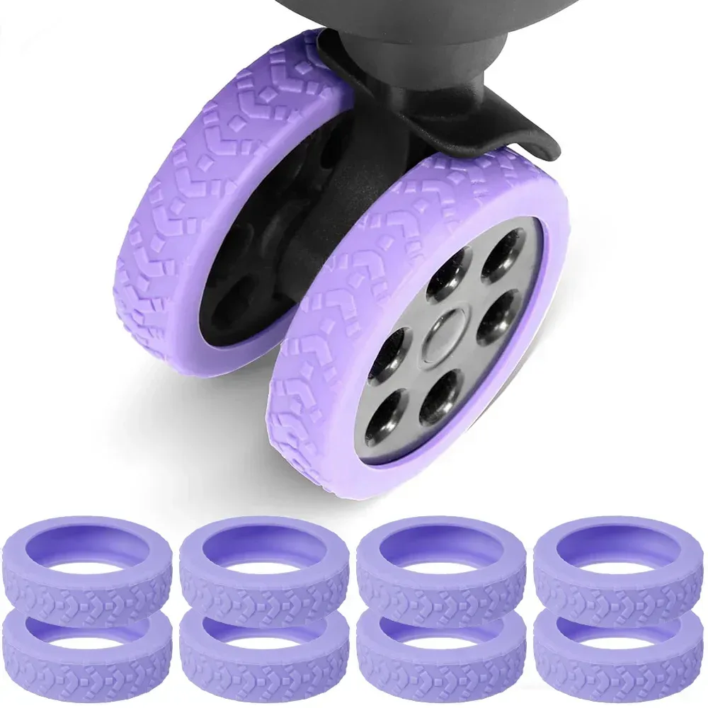 housse de protection épaisse pour roues de bagages, valise de voyage en silicone, réduit le bruit, protection de roue, manchon de chariot à roulettes, accessoires de sac