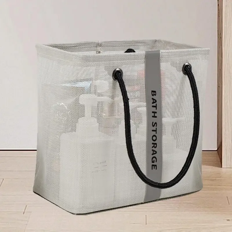 grand/petit sac de douche, trousse de toilette portable, fournitures dentaires pour hommes, trousse de toilette en maille, panier de rangement de voyage pour femmes, 2025