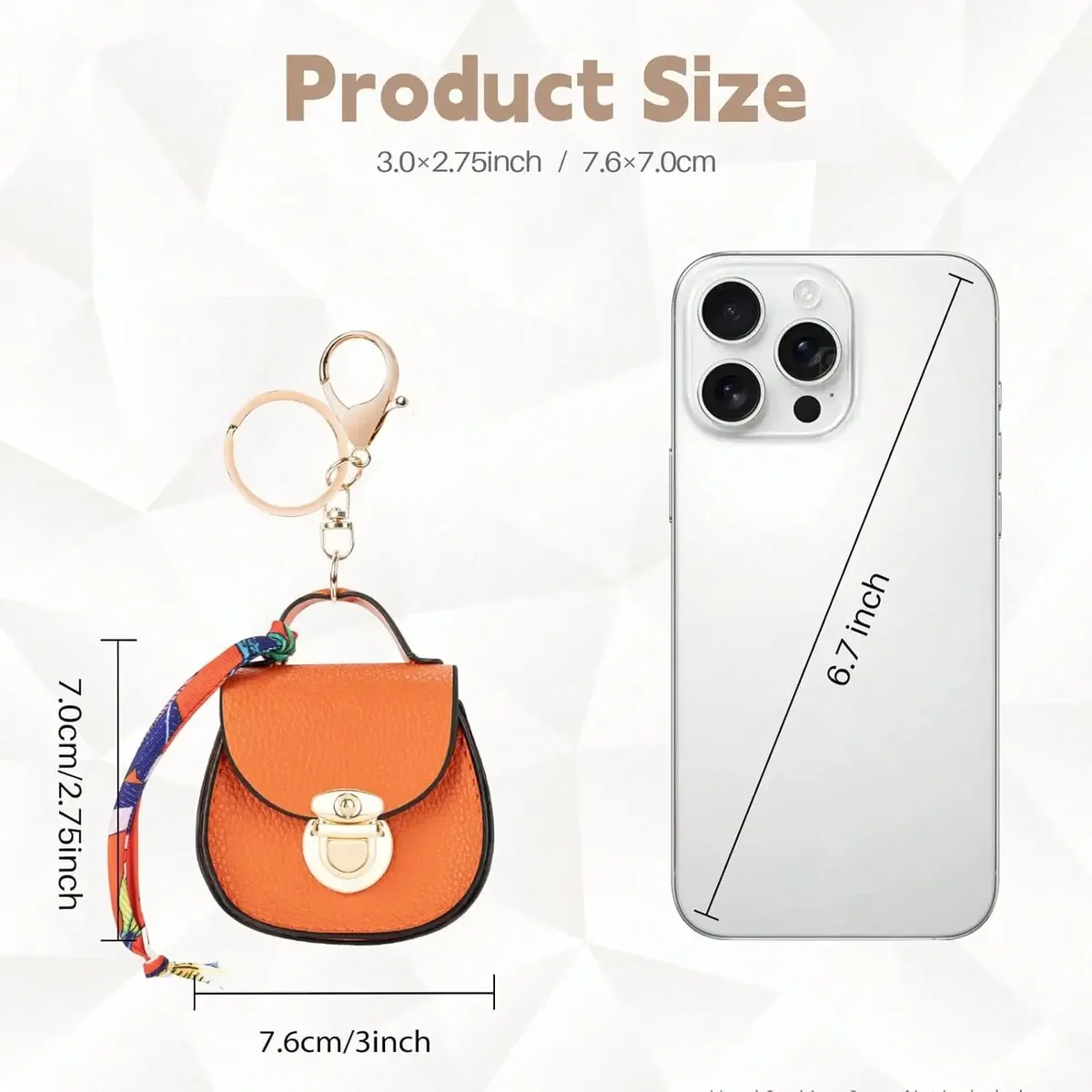 mini sacoche en cuir pu, pendentif de sac, porte-monnaie de luxe mignon, accessoire de mode créatif, porte-clés, cadeau, pochette à rouge à lèvres