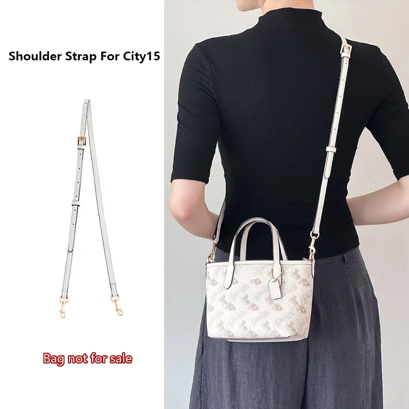 bandoulière pour sac coach city15 mini tote, sangle de sac avec chaîne décorative, accessoires de remplacement pour sac bandoulière