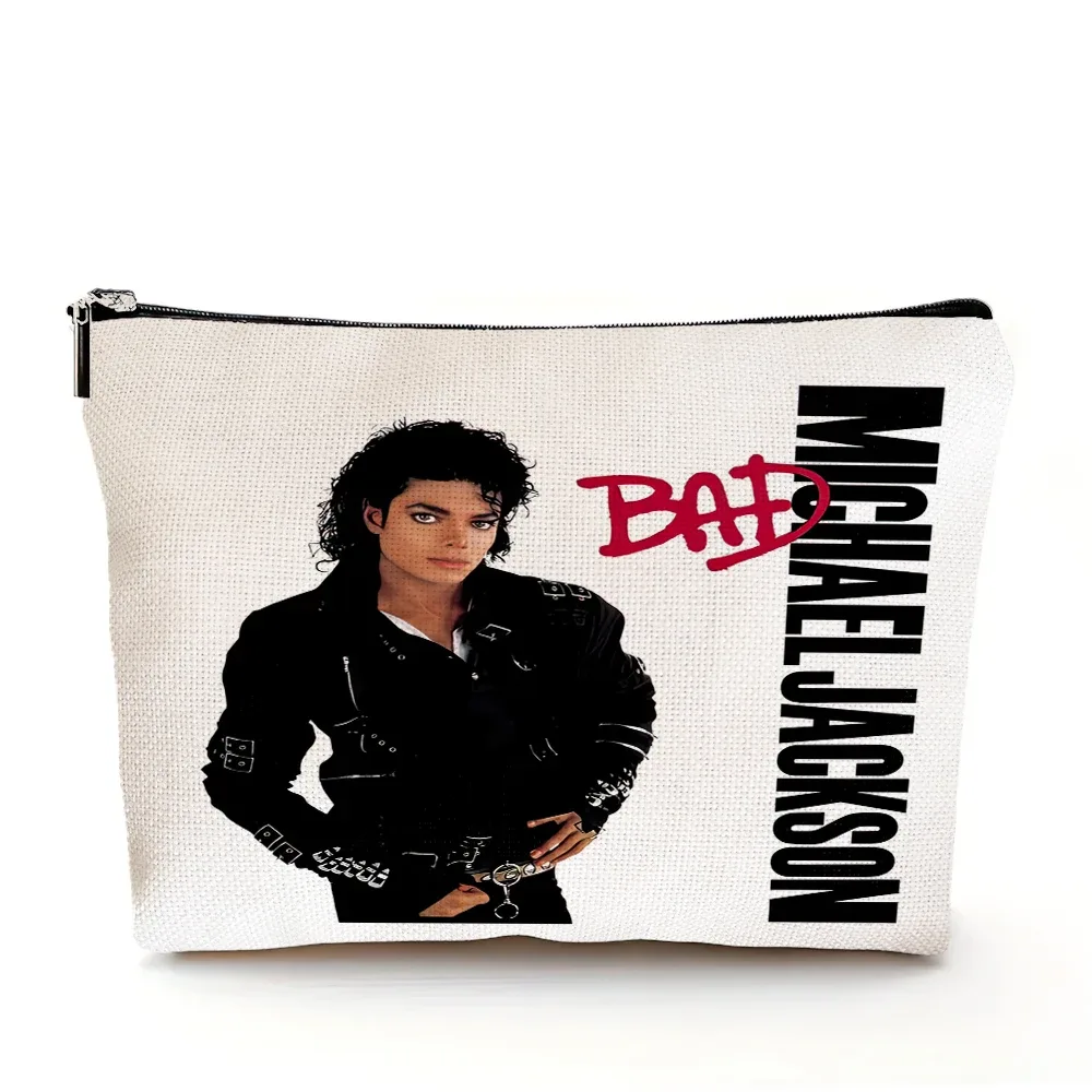 sac à cosmétiques michael jackson, sacs de maquillage double imprimé super star, sac à main de mariage pour femmes, organisateur de voyage pour dames, portefeuille pour enfant