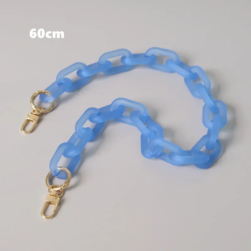 accessoires de sac à bandoulière en acrylique pour femmes, pièces détachables, chaîne de remplacement, bonbons, mignon, sangle mate, chaîne de poignée d'épaule, nouvelle mode