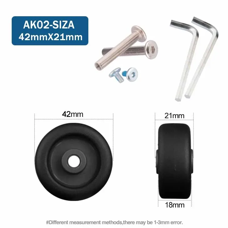 roues de remplacement universelles pour bagages de voyage, accessoires de réparation de valise, à la mode, 360 spinner