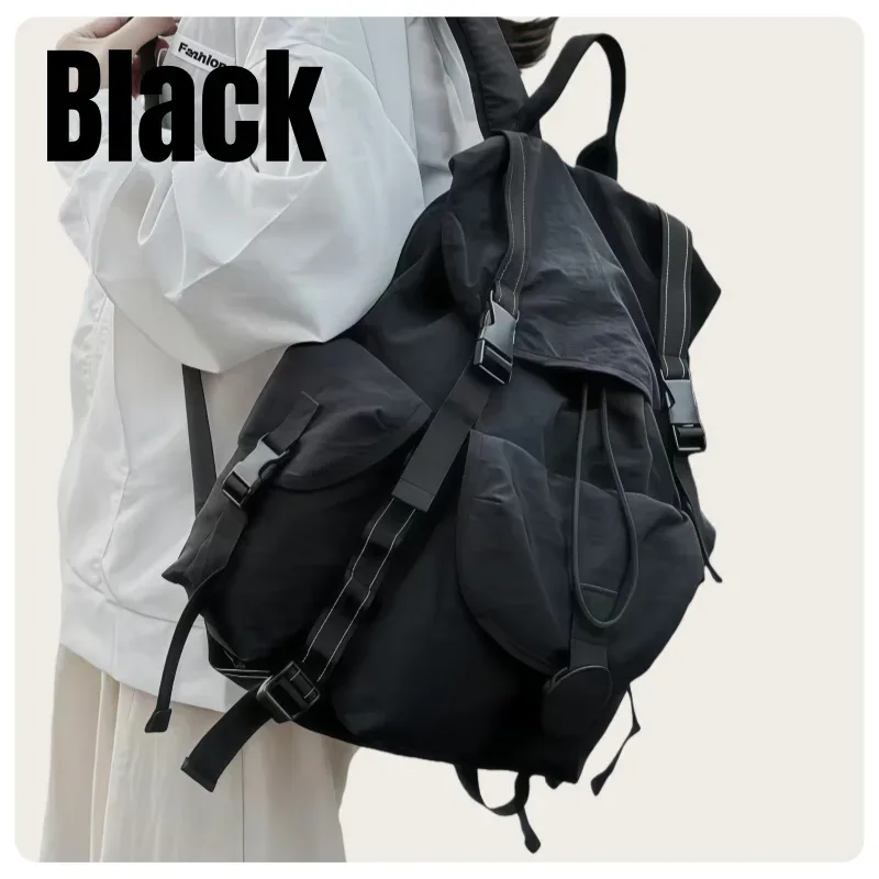 sac à dos de voyage et d'extérieur de style coréen, tendance, léger, grande capacité, en tissu hydrofuge, pour hommes et femmes