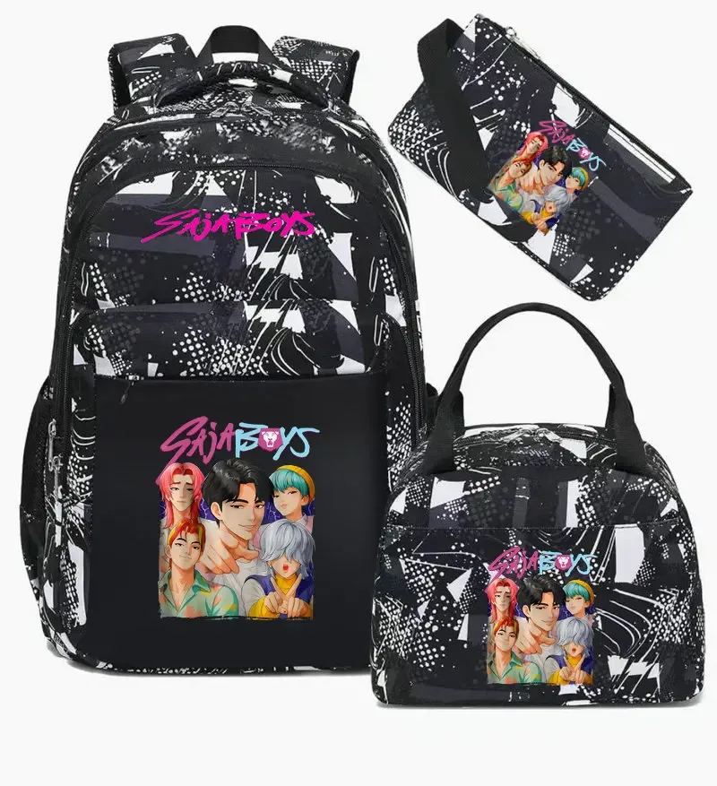sacs d'école décontractés kpop demon hunter pour garçons et filles, sac à dos étanche de grande capacité pour ordinateur portable, sac à dos de voyage mochilas