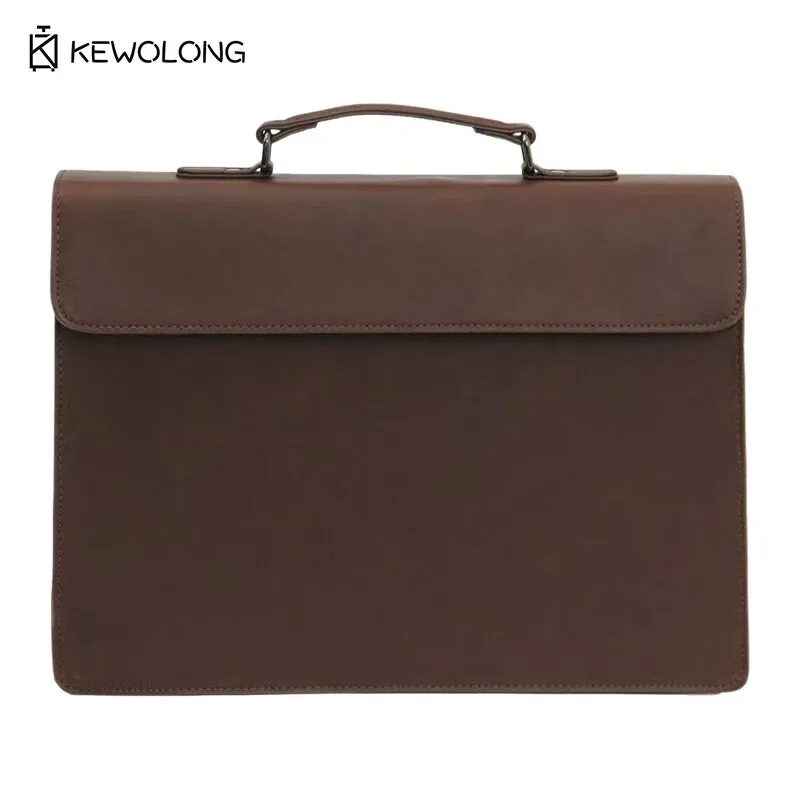 sac messager rétro vintage en cuir pour hommes, sac à main porte-documents à la mode, sac à bandoulière d'affaires décontracté pour le travail