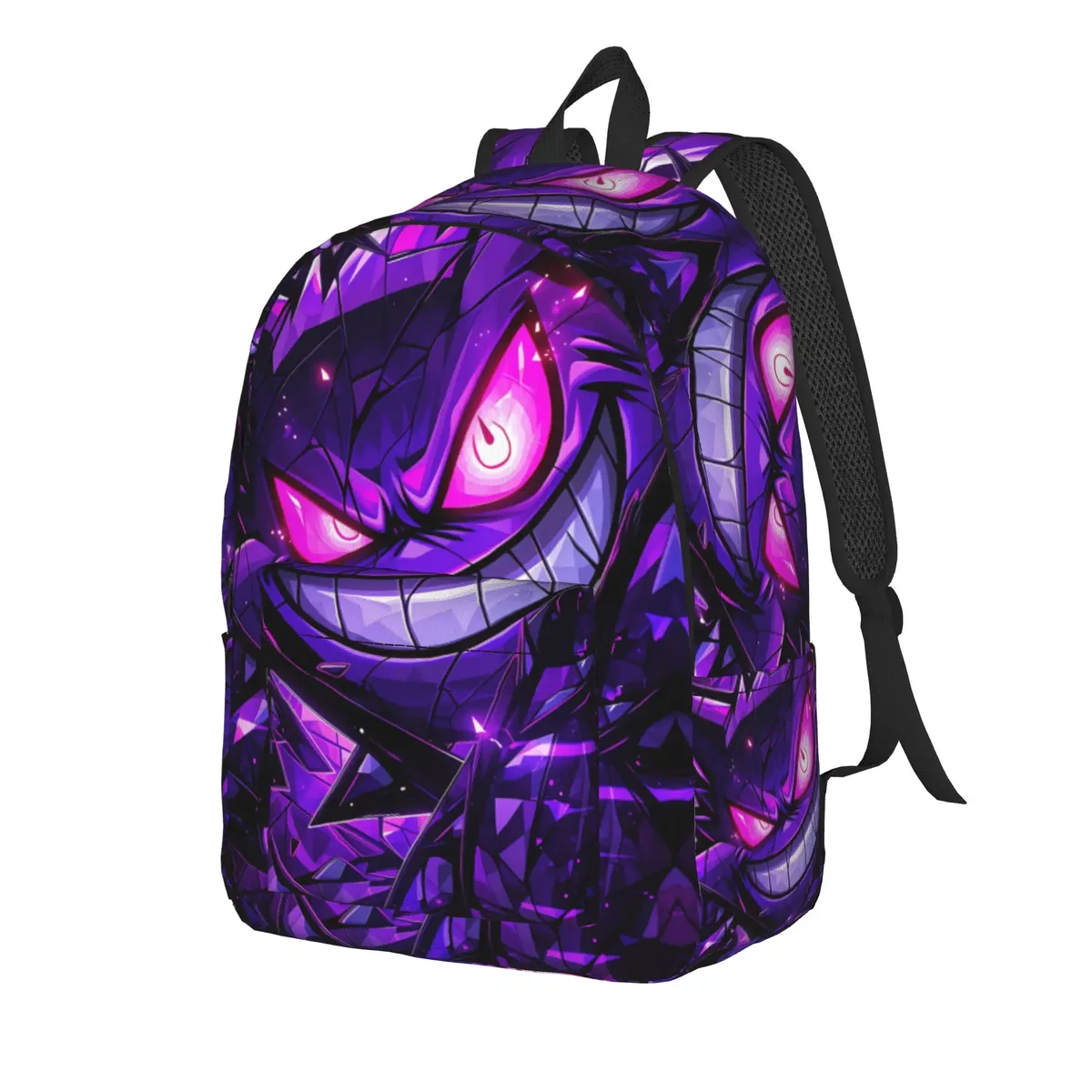 sac à dos tendance pokemon gengar pumpkin halloween, mochilas, sac à dos à bandoulière robuste de qualité supérieure pour voyage