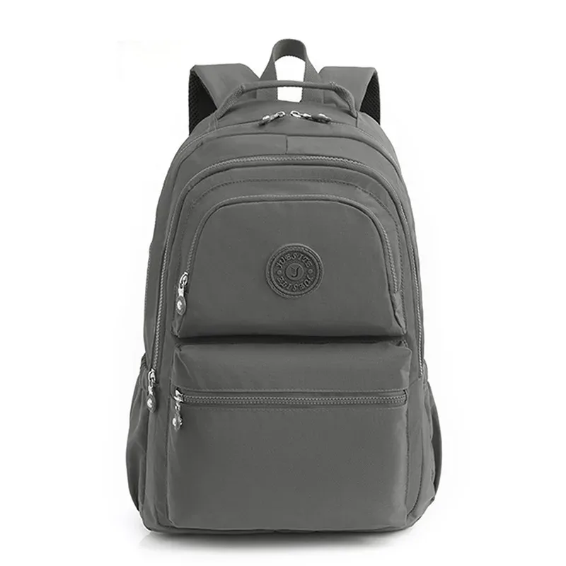 sac à dos à deux épaules pour femmes, sac à dos décontracté pour ordinateur portable, grande capacité, cartable d'étudiant, sac à dos de voyage étanche en nylon