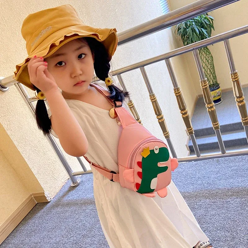 mode dessin animé dinosaure sacs à bandoulière garçons filles mignon enfants poitrine sacs épaule messager voyage sac à dos pour les enfants