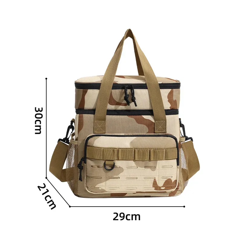 sac à dos isotherme de grande capacité en tissu oxford, 1 pièce, sac de bière de voyage en plein air, sac de glace étanche doublé de peva