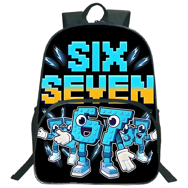 nouvel ensemble de 3 sacs à dos imprimés 67 six seven pour élèves du primaire, sac à déjeuner, trousse à crayons, sac d'école pour enfants