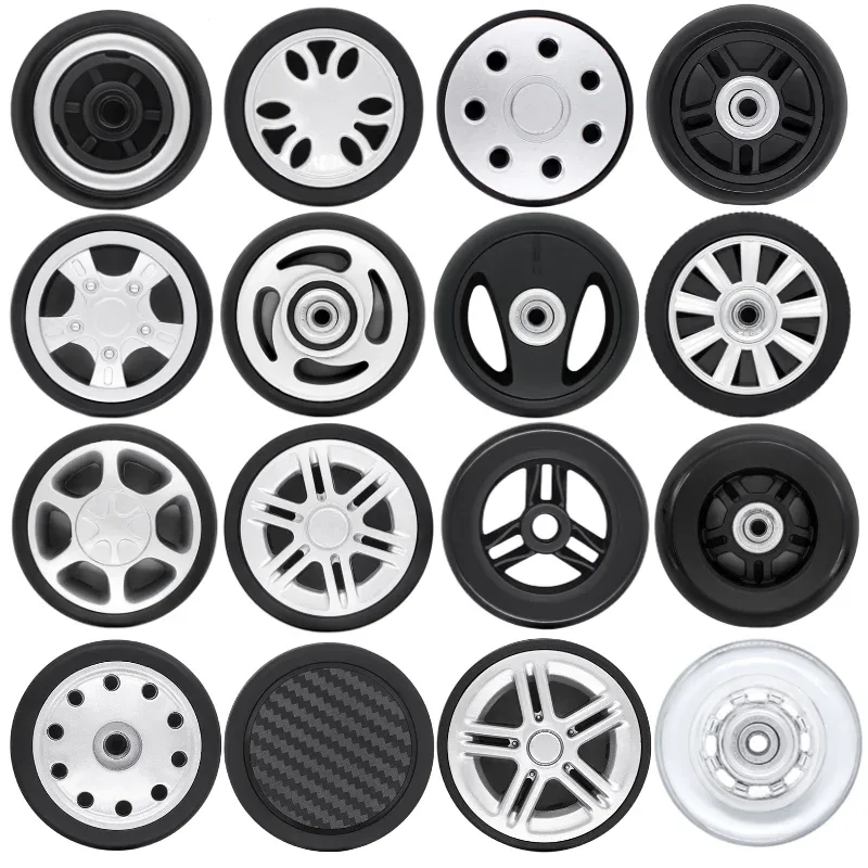 roulettes pour bagages de voyage, 1 pièce, réparation silencieuse, remplacement, pièces de valise universelles