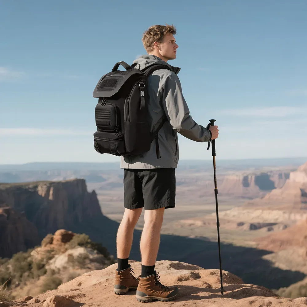 ozuko sac à dos pour hommes sac de voyage multifonctionnel en plein air grande capacité étanche compartiment à