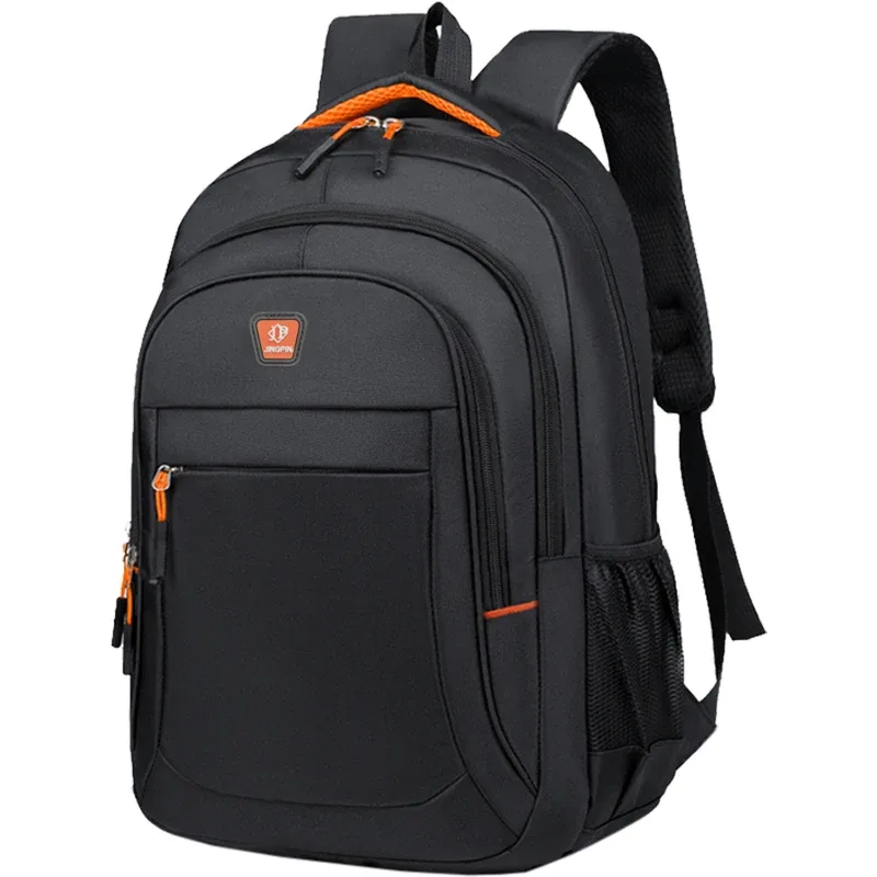 sac à dos pour ordinateur portable résistant aux chocs, en tissu oxford lisse, sac de rangement multi-couches pour les voyages en voiture, le bureau, les sorties décontractées et la ville
