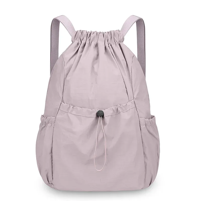 sac à dos léger à cordon de serrage pour hommes et femmes, sac pliable universel de grande capacité pour les déplacements en plein air et les loisirs