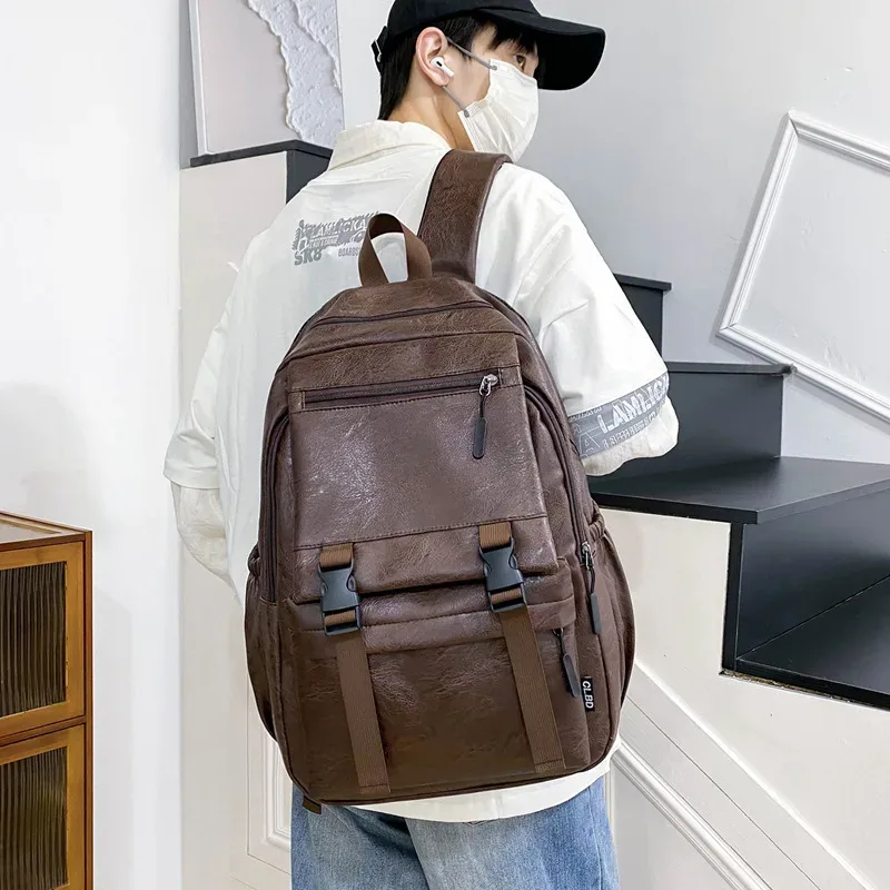 sac à dos de luxe pour hommes, tendance, voyage, étudiant, version coréenne, pochette d'ordinateur, grande capacité, nouvelle mode
