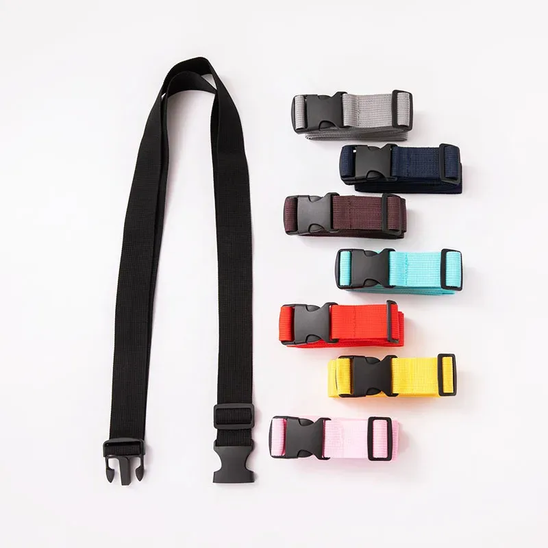 1 sangle de bagage réglable de 2 m, ceinture transversale en nylon avec boucle de verrouillage pour valise de voyage, accessoires pour sac de camping