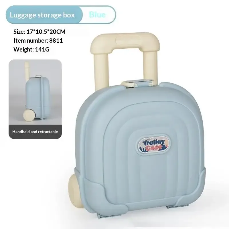 mini valise à roulettes mignonne pour enfants, coque épaisse durable, grande capacité pour le voyage des enfants, le rangement des jouets, des collations et des articles quotidien