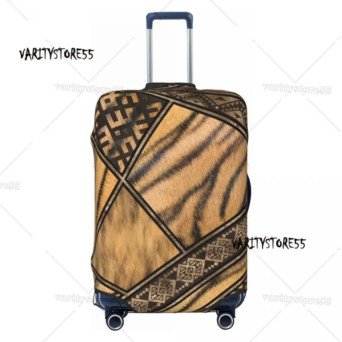 housse de bagage de voyage personnalisée imprimé léopard, housse de protection élastique en peau d'animal pour valise, adaptée à 18 à 32 pouces