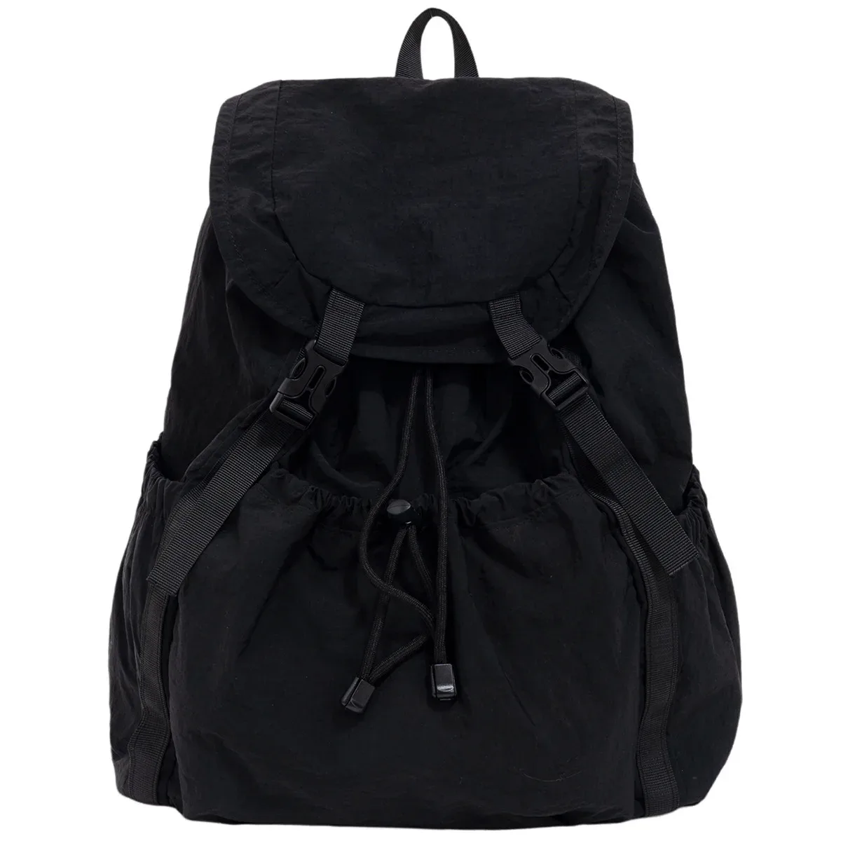 sac à dos décontracté à cordon de serrage pour femmes, sac à dos plissé léger de grande capacité pour les voyages en plein air, 2025